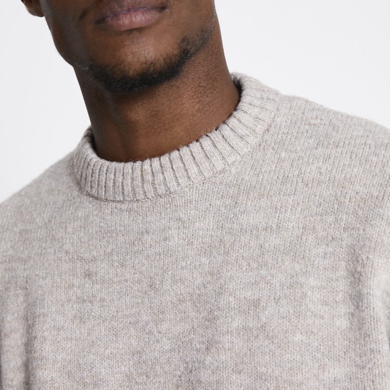 Knit sweater "River" Beige Melange